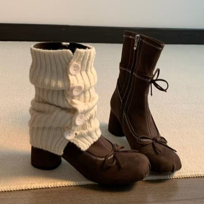 Winter Clothing Women'S - Botki damskie na wysokim obcasie z