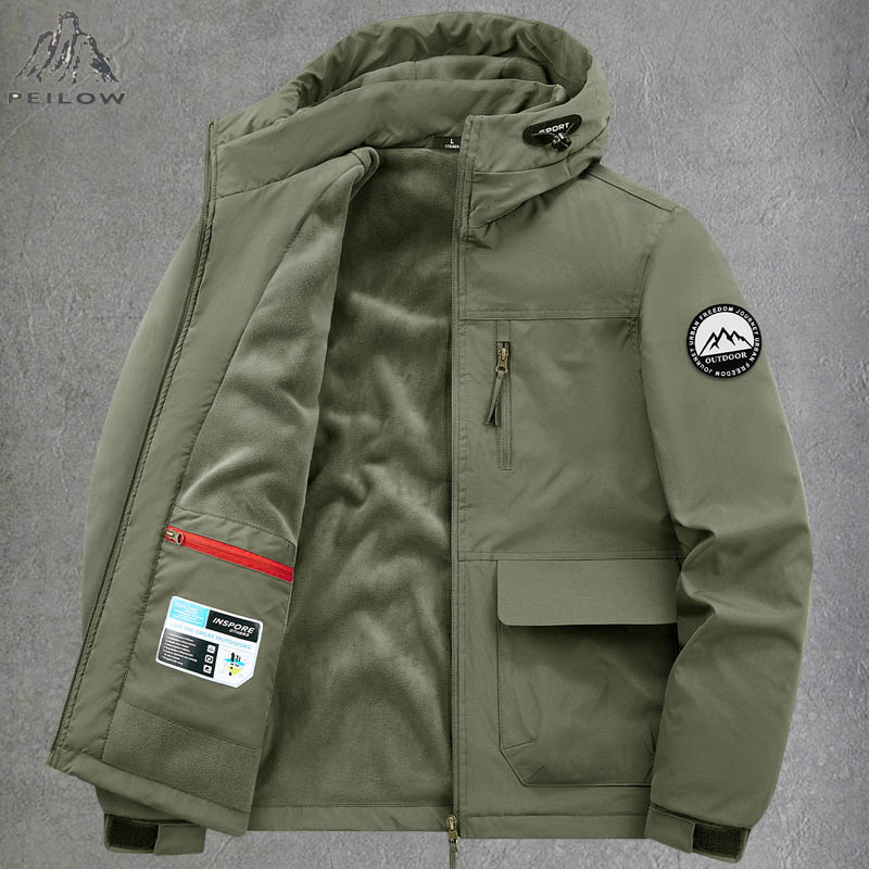 Quality Winter Clothing Bomber Jacket - Grube, ciepłe, wielokieszeniowe zimowe kurtki bomberki