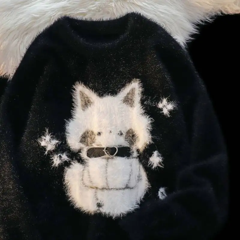 Winter Clothing Cute - Amerykański retro miękki woskowy słodki kociak