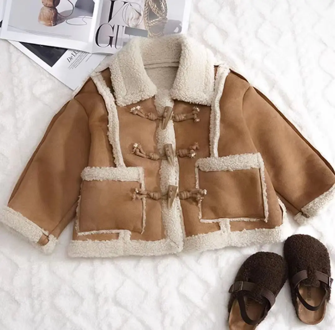 Khaki/różowy dziewczęcy chłopi – Winter Clothing For Kids recenzja i cena