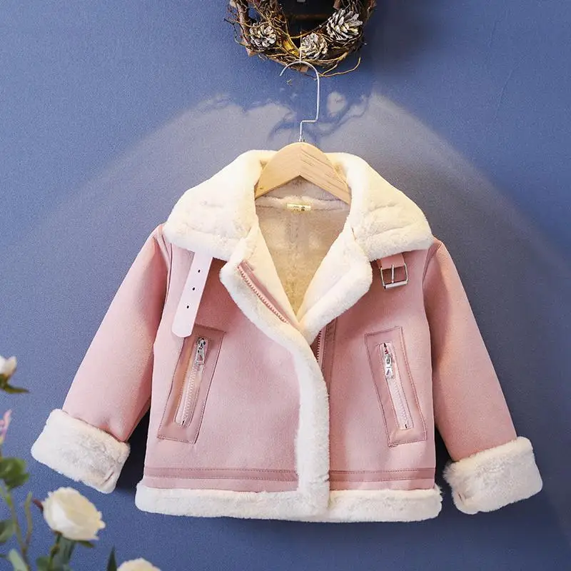 Khaki/różowy dziewczęcy chłopi – Winter Clothing For Kids recenzja i cena