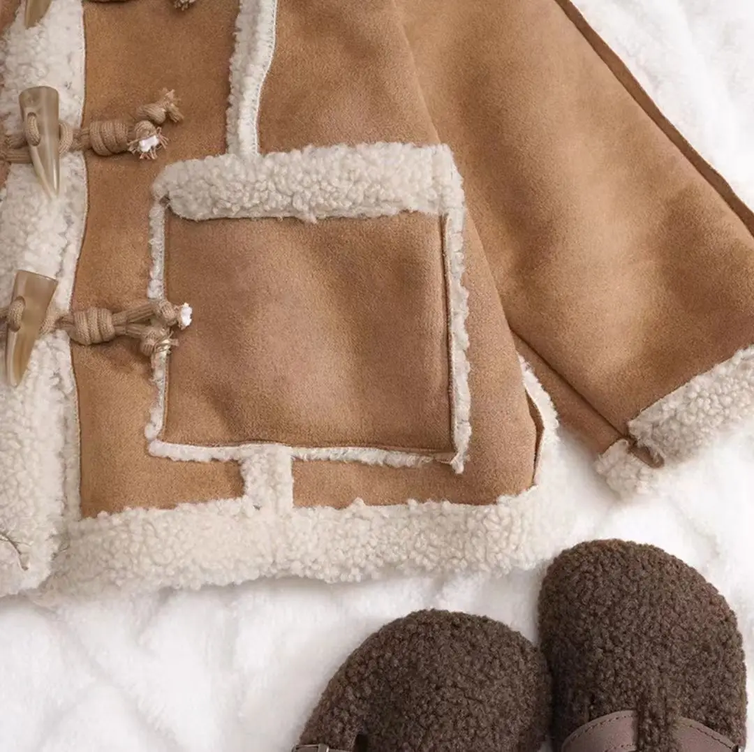 Khaki/różowy dziewczęcy chłopi – Winter Clothing For Kids recenzja i cena