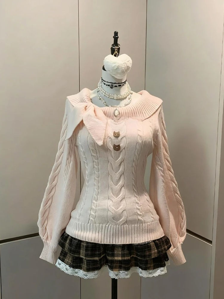 Damski sweter z cienkiej dzian – Winter Clothing Cute recenzja i cena