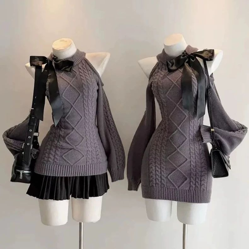 Damski sweter z cienkiej dzian – Winter Clothing Cute recenzja i cena