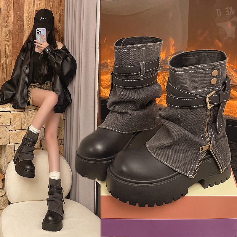 Botki damskie Kowbojki na plat – Winter Clothing Women'S recenzja i cena